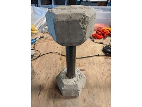 concrete dumbbells 3d print model - Mito3D