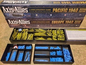 axis & allies pacific europe 1940 se unit trays 3d print model - Mito3D