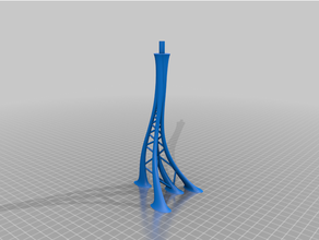 defiant model stand python generated scad 3d print model - Mito3D