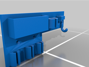 cable holder bedside 3d print model - Mito3D