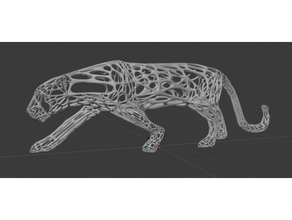 panther vorogami 3d print model - Mito3D