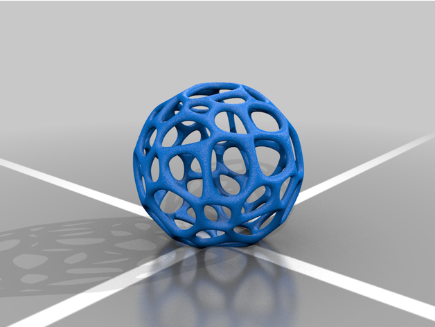 voronoi Kugel 3D print model - Mito3D