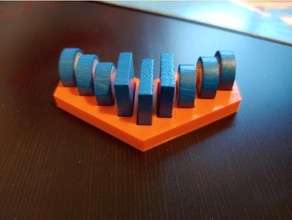 catan cities & knights piece holder 3d print model - Mito3D