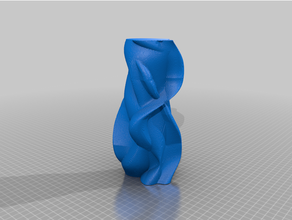 kuento kuesta chaos collection vase 19 poly math spirale mode ondulé 3d print model - Mito3D