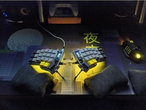 corne hipro case tenting corne crkbd helidox mechanical keyboard 3d print model - Mito3D