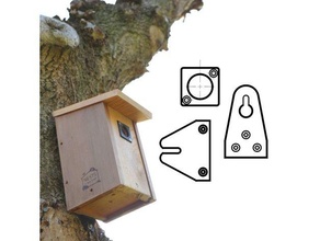 bird house nest box hanger bracket mount 3d print model - Mito3D