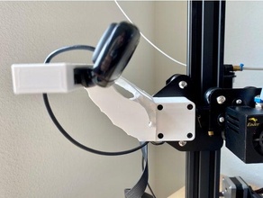 ender 3 - logitech c525 webcam bracket creality holder 3d print model - Mito3D