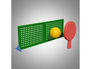 mini table tennis jouer 3d print model - Mito3D