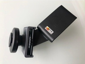quadlock qi charger ball mount adattatore brodit piastra base clip clipcar caricabatterie fili 3d print model - Mito3D