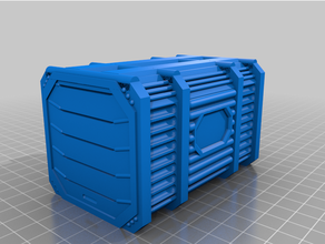 shipping container 28mm 3d print model - Mito3D