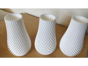 specchio Immagine single spirale vaso 3d print model - Mito3D