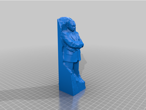mlk estátua cortar citar 3d print model - Mito3D