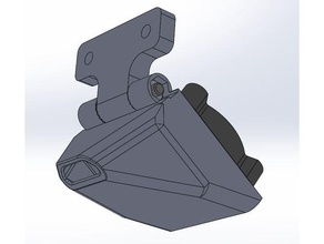 mk8 extruder fan 40mm bracket 3d print model - Mito3D