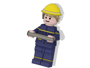 Lego WC Nnchenn thw uniform 3d print model - Mito3D