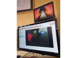 tableta soporte pc monitor Huawei m3 lite lg 3d print model - Mito3D