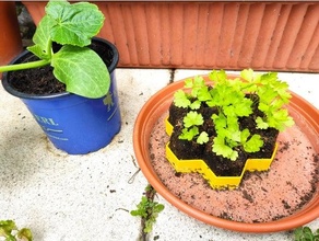 plante plateau préparateur sol forme végétale erdtopfpresse jardinage garten Jardín semis Urbain 3d print model - Mito3D