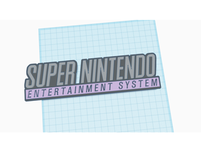 snes logotipo hd v12 Nintendo super 3d print model - Mito3D