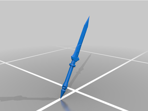 piplup dagger remix 3d print model - Mito3D
