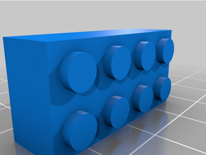 lego brick compatible 3d print model - Mito3D