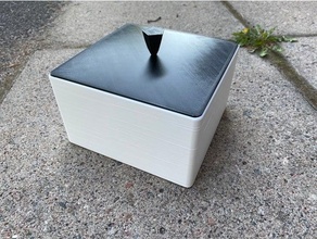 caja tapa escritorio organizador garaje organización almacenamiento 3d print model - Mito3D