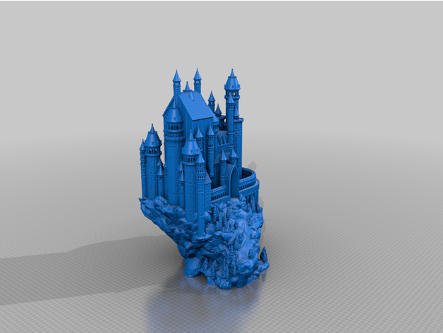 medieval castillo trozo fijo fantasía 3D print model - Mito3D