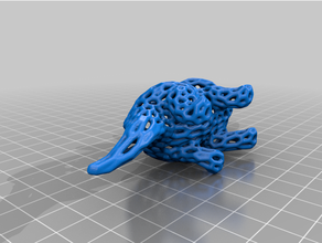 voronoi tricerotops dinosauro ragazzi modello triceratopo 3d print model - Mito3D