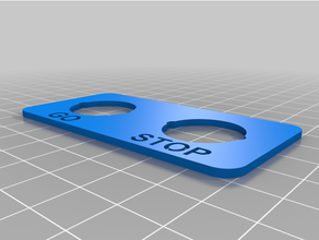 m22 double button plate 3d print model - Mito3D