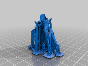desteklenmiş Yennefer Vengerberg 3d print model - Mito3D