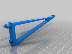 piolo tavola mensola parentesi pannello forato clip montare 3d print model - Mito3D
