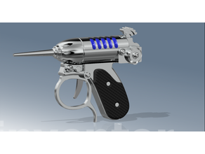 rumoroso cricket Lavorando trigger martello pistola mib puntello 3d print model - Mito3D