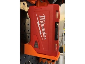 small tool parts box holder makita milwaukee pegboard toolbox 3d print model - Mito3D