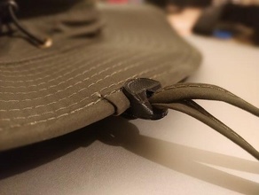 hat strap clip boonie openscad 3d print model - Mito3D