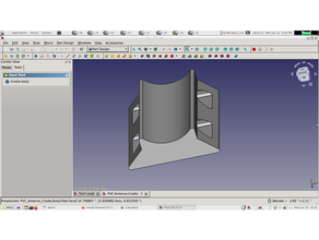 pvc Antenne Wiege montieren erstellt freecad Täglich bauen v019 Mefoto Yagi Halter Unterstützung 3d print model - Mito3D