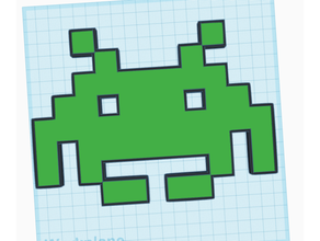 space invaders 3d print model - Mito3D