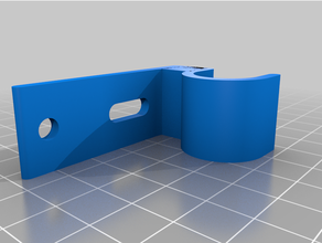 curtain rod holder - flush mount 3d print model - Mito3D