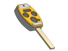 replacement honda key housing accord car fob remote keyfob 3d print model - Mito3D