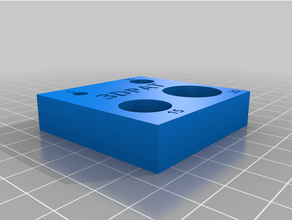 simple hole calibration milimiter 3dpat ender printer 3d print model - Mito3D