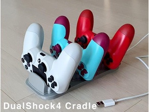 dual shock 4 cradle dualshock ps4 3d print model - Mito3D