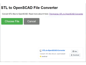 stl openscad file convertitore app profilo utilità 3d print model - Mito3D