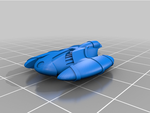 curvy fighter 3d print model - Mito3D
