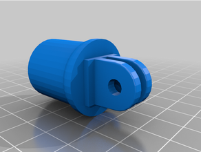 cloruro polivinilo tubo gopro montar 3d print model - Mito3D