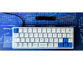 feito mão gnap 20 mecânico teclado 3d impresso caso bainha 3d print model - Mito3D