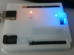 arduino duemilanove & uno snug case rmx 3d print model - Mito3D