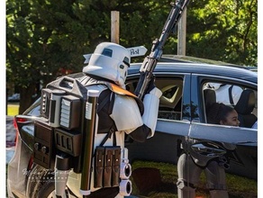 501st legión estrella guerras hwt pesado armas soldado mochila frente batalla ii guerra Galaxias Stormtrooper 3d print model - Mito3D
