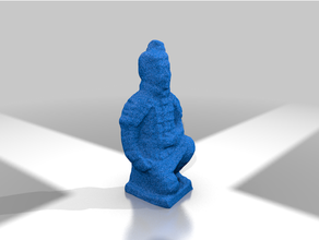 pottery warrior scanner soldier 3d print model - Mito3D
