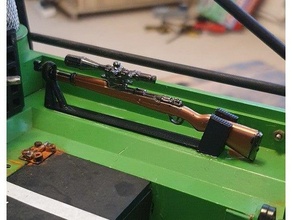 1 10 rifle mount rc rock crawler 3d print model - Mito3D
