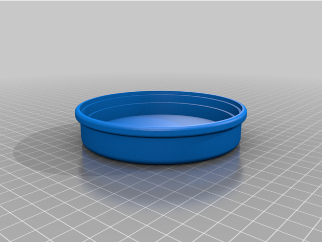boite ronde en trois parties enfichable 3D print model - Mito3D