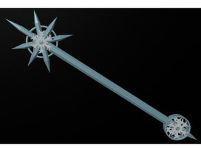 ghiaccio staff spear brina sprite dungeon draghi 3d print model - Mito3D