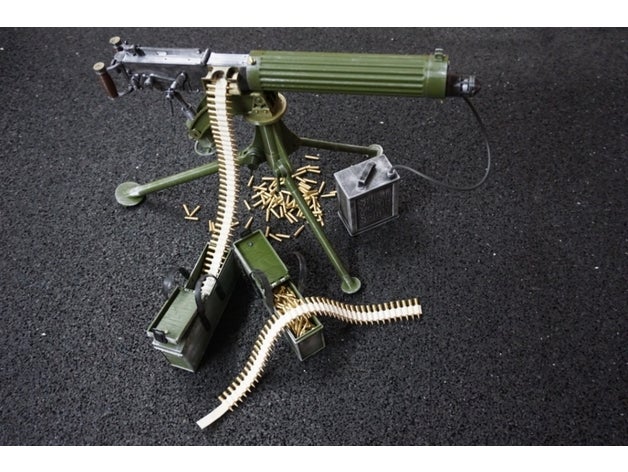 Accessori vickers massima mitragliatrice scala 1 4 grg pistola replica guns4 visconte 700 3D print model - Mito3D