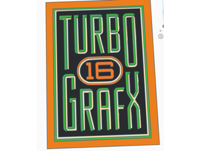 turbograpx 16 logo hd pc motor tg16 turbografx 3d print model - Mito3D